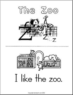 the zoo worksheet for children