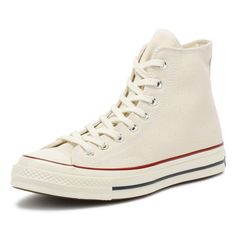 PRICES MAY VARY. sku=162053c-6.5 One of the most stylish, timeless, and versatile sneakers ever created, the iconic Converse Chuck Taylor All Star. Originally released as the All Star in 1917, the Chuck Taylor name was added after the popular basketball player endorsed the model. This "70" version incorporates vintage details to pay homage to the original Chuck Taylor All Star, including higher rubber siding and an OrthoLite cushioned footbed. Converse Taylor Chuck, White Hightop Converse, Converse Classic, Versatile Sneakers, Local Products, Vintage Details, Converse Chuck 70, Fabric Canvas, Chuck 70