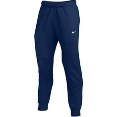 Nike Men's Sportswear Club Fleece Joggers Navy Blue Athletic Casual Gym Pants Features: * Authentic Nike * Brand New With Tags * Elastic Waistband With Internal Drawcord For Easy Fitting * Side Pockets Are Available On Each Side Giving You Ample Storage * Rear Pocket With Snap Button Closure * Elastic Jogger Cuffs Keep The Comfort Close And Let You Show Off Your Sneakers * White Embroidered Iconic Nike Swoosh * Imported * Machine Wash * Fabric: 100% Polyester Moisture-wicking Fleece Sportswear Pants, Moisture-wicking Fleece Pants For Sportswear, Moisture-wicking Fleece Sport Pants, Moisture-wicking Fleece Jogging Pants, Moisture-wicking Fleece Pants For Jogging, Nike Blue Pants For Jogging, Blue Nike Pants For Jogging, Nike Sports Pants With Comfort Waistband, Moisture-wicking Fleece Pants For Gym