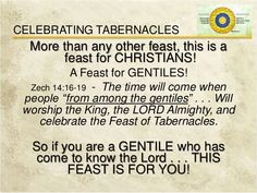 a poster with the words celebrating tabernacles more than any feast, this is a feast for person