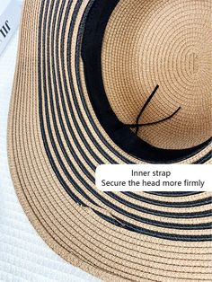 Stay stylish and protected from the sun with our Summer Chic hat and bag combo. Made with a wide brim and woven straw, this khaki set is perfect for a beach vacay. Keep your essentials close in the matching bag. Expertly crafted for a chic and functional look. Color : Multicolor Details : Jacquard Material : Paper Size Crown Length A 56-58 / B 56-58 / C 43 28 Summer Beachwear Straw Hat For Travel, Summer Travel Straw Hat In Beachwear Style, Summer Travel Straw Hat Beachwear, Beachwear Straw Hat For Vacation Travel, Beachwear Straw Hat For Travel And Vacation, Beachwear Hats For Travel And Beach Season, Beachy Sun Straw Hat For Travel, Packable Straw Bucket Hat For Beach, Packable Bucket Straw Hat For Beach