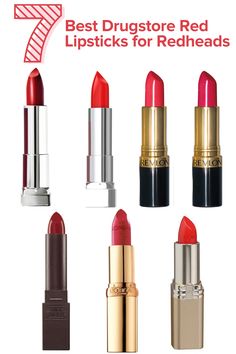 Red Lipstick On Redheads, Lipstick Colors For Redheads, Red Head Red Lipstick, Best Nail Colors For Redheads, Redhead Red Lipstick, Red Lipstick For Redheads, Best Blue Red Lipstick, Lipsticks For Redheads, Red Lipstick Drugstore