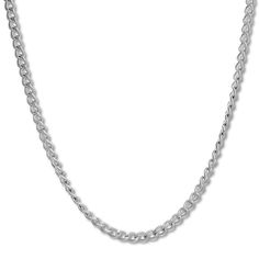 Choose this casual curb chain to complement your look or highlight your favorite charm (sold separately). solid stainless steel Polished 2mm links 24 inches with lobster clasp Kay Jewelers Necklaces, Jewelry Advice, Curb Chain Necklace, Stainless Steel Polish, Kay Jewelers, White Necklace, Accessories Jewelry Necklace, Chains For Men, Curb Chain