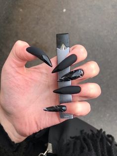 Witchy Nails, Halloween Acrylic Nails, Acrylic Nails Coffin, Fire Nails, Dope Nails, Best Acrylic Nails