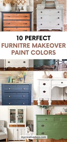 the top ten furniture makeover paint colors