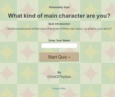 Silly Personality, Color Personality Quiz, Personality Test Quiz, Random Websites, Fun Websites