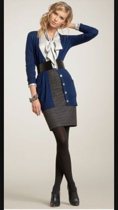 I love this look Pencil Skirt Outfit, Look Working Girl, Rok Outfit, Look Office, Outfits For Work, Lady Like, Stylish Fall Outfits, Elegante Casual, Fall Outfits For Work