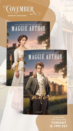 an advertisement for the novel, maggie author