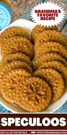 Speculoos Windmill Cookies Recipe, Cookies From Around The World, Feast Of St Nicholas, Windmill Cookies, Upstate Ramblings, Oatmeal Biscuits, Favorite Christmas Desserts, Speculoos Cookies, German Baking