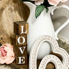 Valentine's Day Wood Block Stack Be Mine & Love Never Fails, With Optional Wood Riser - Etsy