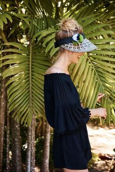 Pom-Trimmed Off-The-Shoulder Romper- travel ready anyday 2019 Fashion Trends, Health Goth, Weekend Escape, Model Style, Pinterest Closet, Beach Baby, Summer Breeze, Lifestyle Travel, Travel In Style