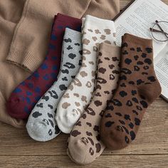 Product Category: Cotton SocksMain fabric content: cottonContent of main fabric ingredient: 55(%) Packing: 3 Pairs This item will be shipped randomly. If you have specific color preferences, please indicate them in the order comments. We will do our best to accommodate your request. Thank you for your understanding and support! Spotted Leopard, Kawaii Socks, Socks Cotton, Korean Japanese, Korean Streetwear, Coffee Wine, Dark Coffee, Soft Sock, Warm Socks