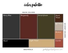 the color palette for many different colors