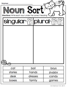 a printable worksheet for children to learn how to read the words in english