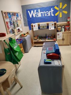 the walmart store is selling toys and other items