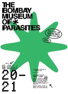 an advertisement for the bomb bay museum of parasits