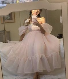 Prom Dresses Off The Shoulder, Dresses Off The Shoulder, Chiffon Party Dress, Peach Puff, Prom Girl Dresses, Puff Dress, Short Prom, Prom Dresses With Sleeves, Cheap Prom Dresses