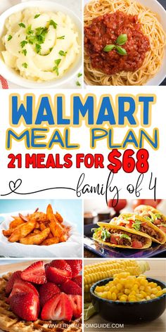 the walmart meal plan is on sale for $ 69