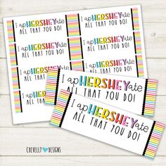 four printable valentine's day cards with the words i love you all that you do