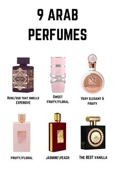 ✨ Unveil the captivating scents of Arabia with these 9 exquisite perfumes, each a journey into a world of rich traditions and luxurious aromas. ✨ #arabianperfume #perfume #fragrance #orientalperfume #luxuryperfume #scent #perfumecollection #nicheperfume #arabiannights Long Lasting Arabic Perfume, Best Middle Eastern Perfumes, Middle Eastern Fragrances, Middle Eastern Perfumes For Women, Arabic Vanilla Perfume, Arabic Perfumes For Women, Arab Parfum, Arab Perfumes For Women