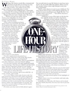 the front page of a newspaper with an image of a stopwatch on it and words that read one hour life history