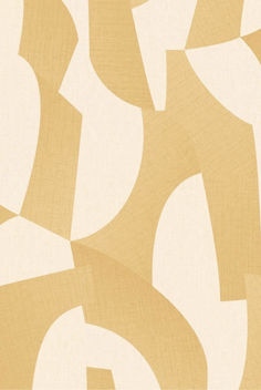 an abstract beige and white wallpaper with wavy lines in the center, as well as curved shapes