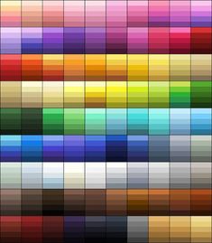 an image of different colors that are in the same color scheme, each with different shades