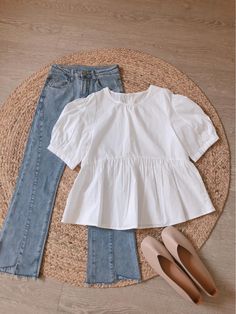 Áo Blu, Fashion Top Outfits, Trendy Fashion Tops, Casual Day Outfits, Stylish Dress Book