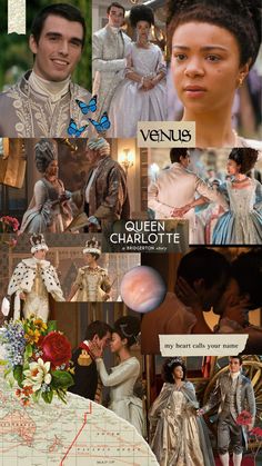 Colagens da rainha Charlotte e do rei George Charlotte Wallpaper, Bridgerton Vibes, Lovecore Aesthetic, This Is Love, King George, Wallpaper Ideas, Best Shows Ever, Reign