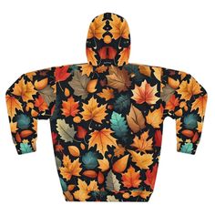 Get ready for the upcoming season with the Autumn Bliss Aop Unisex Pullover! This cozy pullover features a beautiful autumn leaves pattern that is perfect for those looking to stay trendy and stylish. Say goodbye to white lines at the seams - this hoodie is designed for ultimate comfort and style. With a classic fit, large front pocket, hood with drawstring, and custom cut and sewn design, this pullover is sure to become your go-to for chilly autumn days. Made with a blend of 86% Polyester and 14% Cotton, this hoodie is not only comfortable but durable, ensuring it will last you through many seasons to come. Available in sizes S to XL, this hoodie caters to every body type, offering options for both a relaxed or snug fit. Plus, with a white thread color and ethical production practices, yo Hoodie Style, Hoodie Brands, Cozy Pullover, Autumn Days, Leaves Pattern, Beautiful Autumn, Cozy Autumn, Print Pullover, Leaf Pattern