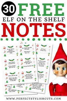 30 FREE Elf On The Shelf Printable Notes Elf On The Shelf Blank Notes Free Printable, Elf On Shelf Notes, Elf On The Shelf Notes, Elf On The Shelf Props, Teachers Assistant, Engineering Challenges