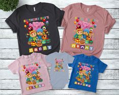 POCOYO Personalized Birthday Shirt,Pocoyo Birthday shirt,Pocoyo Family Shirt,Personalized Name and Age,Family Shirts C-25032210 👏CONGRATULATIONS You have found an online shop with reasonable prices, amazing quality, and fast shipping  We offer shirts for VACATIONS, HOLIDAYS, EVENTS, FAMILY REUNIONS, BIRTHDAYS, MOTHER'S DAY, FATHER'S DAY, GRADUATIONS, FUNNY T-SHIRTS as well as CUSTOM T-SHIRTS.  💖Description💖  --About this T-shirt--  👉Our Adult Unisex T-Shirt brand is BELLA CANVAS Available in Pocoyo Birthday, Matching Birthday Shirts, Matching Family Shirts, Personalized Birthday Shirts, Family Shirt, Funny T Shirts, Birthday Shirt, Family Reunion, Design Color