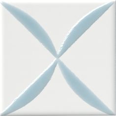 the cross is made up of two thin strips of white paper that are diagonally crossed