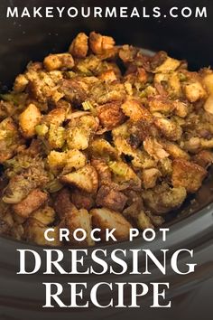 crock pot dressing recipe in the slow cooker