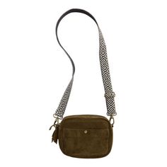 Olive Green Suede Crossbody Bag With Interchangeable Strap by World Market Suede Crossbody Bag, Suede Bag, Green Suede, World Market, Edinburgh, Favorite Things List, Olive Green, Apparel Accessories, Crossbody Bag