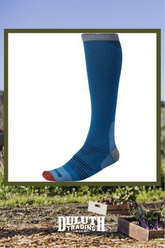 7-Year Performance Socks fight fatigue, manage moisture, fend off blisters and boast more than double the durability of original 7-Year Socks. Functional Blue Outdoor Socks, Blue Anti-odor Socks For Outdoor, Over The Calf Socks, Calf Socks, Socks