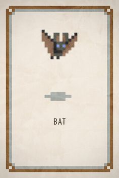 a poster with the words bat on it and an image of a dog's head