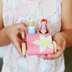 Flower Power Peg Doll Car | Etsy 11 Month Old Baby, Wood Baby Toys, Wooden Toys For Toddlers, Doll Family, Waldorf Toys, Peg Doll, Montessori Toddler, Doll Crafts, Nativity Set