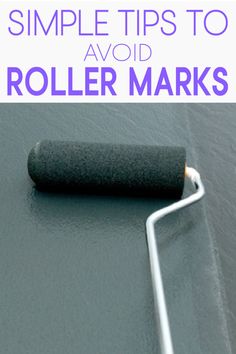 a roller with the words simple tips to avoid avoiding slip marks on top of it