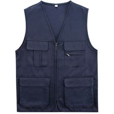 Please note this is in Asian sizing, smaller than western size e.g. UK, US, AU. Please check the measurements carefully before making a purchase. Please allow 2-4cm discrepancy due to different measurement method. If you are not sure which size to buy, please provide height and weight, we will recommend a suitable size. Men's Work Jacket Gilet Fishing Hunter Vest Tops Multi Pocket Utility WaistcoatL: waist 70-76cm/27.5-29.9in, fit for 165-170cm, 50-57kg XL: waist 76-83cm/29.9-32.6in, fit for 170 Navy Travel Outerwear With Pockets, Cotton Work Vest With Multiple Pockets, Solid Vest With Pockets For Workwear, Cotton Work Vest With Cargo Pockets, Utility Vest Men, Cotton Workwear Vest With Multiple Pockets, Casual Navy Vest With Pockets, Cotton Workwear Vest With Cargo Pockets, Workwear Vest With Pockets