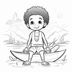 Foto vector a cute and funny coloring pa... | Premium Photo #Freepik #photo Art Pics, Colouring Pages, Premium Photo, Cartoon Styles