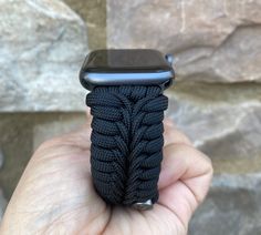 "FREE USPS PRIORITY MAIL SHIPPING FOR DOMESTIC US ORDERS (Includes U.S. Military APO/FPO Address Overseas) Thank you for visiting our shop \"Cording 2U\". A veteran owned business. Handcrafted Paracord wearables customized \"According To You\". Handcrafted with 100% Nylon Paracord \"MADE IN USA\" Our Products include: 🔹Custom handcrafted watch bands according to your wrist size, style, and color of choice. If you don't see it in our page yet, please contact us and we can discuss your options. ? Adjustable Durable Black Apple Watch Band, Black Paracord Bracelet Strap Watch Band, Adjustable Black Watch Bands For Customization, Custom Handmade Black Watch Bands, Black Watch Bands With Bracelet Strap For Customization, Durable Black Watch Bands For Customization, Handmade Black Apple Watch Band For Outdoor, Custom Black Apple Watch Band With Bracelet Strap, Handmade Adjustable Black Apple Watch Band