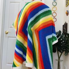 ❤️VINTAGE RAINBOW AFGHAN❤️
The most beautiful blanket/afghan! Amazing!
Vintage! Handmade by Helen! (See last image)
Dimensions: 56x42 inches
Shipping: $13.99
Flaws: some slight pilling, vintage condition!
Pm with questions! 
Tags: #rainbow #colorful #chevron #blanket #crochet Chevron Blanket Crochet, Rainbow Afghan, Blanket Afghan, Chevron Blanket, Vintage Rainbow, Blanket Crochet, Beautiful Blankets, Soft Furnishings, American Vintage