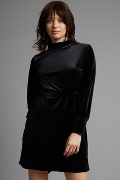 Tall Black Velvet Belted Mini Dress Dresses Tall, Quick Delivery, Dorothy Perkins, Black Velvet, Perfect Fit, Buy Online, Shop Now, Velvet, Mini Dress