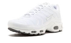 The Nike Air Max Plus “Triple White” places an emphasis on the retro runner’s versatility as a lifestyle option in a highly wearable colorway.  The Nike Air Max Plus received an unquestioned boost in popularity when Supreme tapped the shoe for its Fall/Winter 2020 collaboration in three exciting colorways.  In the late ‘90s and early 2000s, the Air Max Plus was a staple in UK Grime culture, as well.  Today, the Air Max Plus is beloved by everyone and an essential part of Nike’s annual footwear r Grime Culture, Uk Grime, Its Fall, Stadium Goods, Nike Air Max Plus, Air Max Plus, Late 90s, It's Fall, Early 2000s