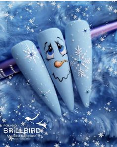 Christmas Nails Blue, Manicure Nail Designs, Glittery Nails, Nails Blue, Nail Art Designs Videos, Winter Nail Art, Toe Nail Designs, Nail Art Supplies, Xmas Nails