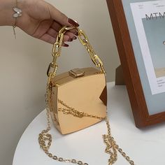 Shipping: Worldwide Express Shipping AvailableDelivery time: 7-15Days Fast ShippingReturns: Fast refund, 100% Money Back Guarantee.Handbags Type: Shoulder BagsTypes of bags: Shoulder BagsMain Material: PolyesterLining Material: PolyesterShape: SquarePlace Of Origin: ZHE JIANG ProvincePlace Of Origin: CHON GQINGOrigin: Mainland ChinaCN: GuangdongHardness: HARDPattern Type: SolidInterior: Interior Zipper PocketDecoration: LOCKExterior: Open PocketOccasion: PartyClosure Type: Zipper & HaspGender: W Designer Clutch Bags, Designer Clutch, Gold Bag, Gold Handbags, Shoulder Chain, Bag Trends, Silver Accessories, Evening Clutch Bag, Mini Purse