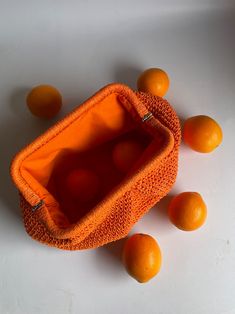 Crochet Raffia Pouch Clutch Bag Knitting Straw Beach Bag - Etsy Orange Crochet Beach Bag With Braided Handles, Orange Crochet Bag With Braided Handles For Beach, Handwoven Orange Crochet Bag For Summer, Orange Woven Crochet Bag For Vacation, Summer Handwoven Orange Crochet Bag, Orange Crochet Bag With Braided Handles For Travel, Handmade Orange Crochet Bag For Travel, Handwoven Orange Crochet Bag For Travel, Crochet Pouch Bag For Shopping