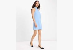 This sleek shift dress is tailored in our eye-catching Astral Blue twill. | Kate Spade Twill Shift Dress, Astral Blue - 12 Shift Dress, Kate Spade, Sleek, Blue