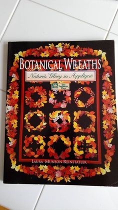 a book on botanical wreaths written in english